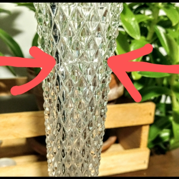 Vintage Crystal Flute Golden Crown - Picture 8 of 10